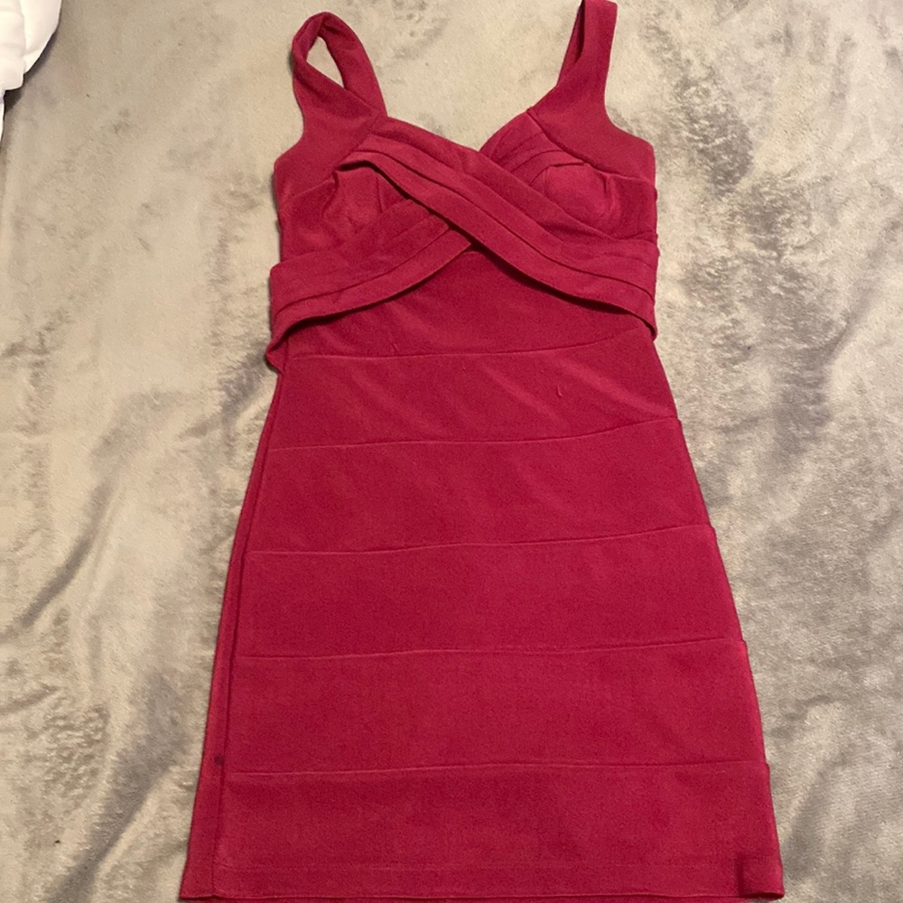 burgundy dress super cute